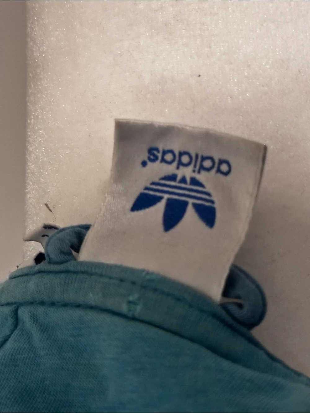 Adidas Originals Teal Blue Full Zip Hoodie Trefoil
